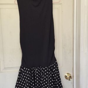 SHEIN Black and White Polka Dot Mini Dress